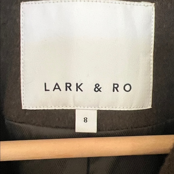Lark & Ro Dark Brown women’s peacoat size 8 - Picture 4 of 7